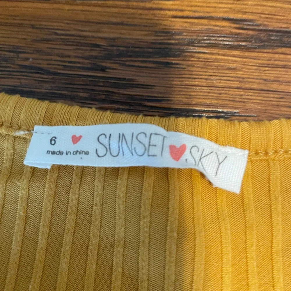 Sunset Sky 2-Piece Set - Mustard Yellow Top